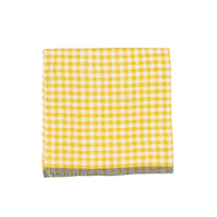 Two-Tone Gingham Dijon/Grey Napkins (set of 4)