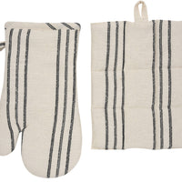 Baking Gift Set: Oven Mitt, Pot Holder & Mini Wooden Spoons