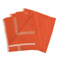 Linen Orange/Natural Napkins