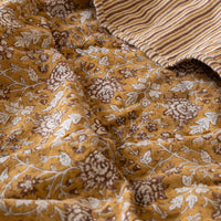 Hand Block Print Perline Linen Quilt