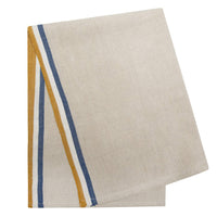 Normandy Natural - Mustard/Natural/Blue Kitchen Cloth (set of 2)
