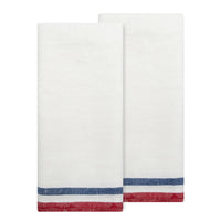 Normandy White - Red/White/Blue Stripes Kitchen Cloth