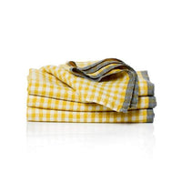 Two-Tone Gingham Dijon/Grey Napkins (set of 4)