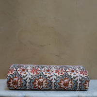 Kantha Quilt - Red Paisley