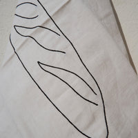 Embroidered French Linen Kitchen Towels (Set of Three)