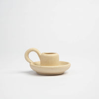 Hand Thrown Neutral Ceramic Candle Holder