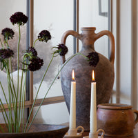 Hand Thrown Neutral Ceramic Candle Holder