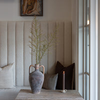 Ribbed Roman Taper Candles (Set of Two)