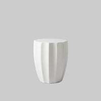 Outdoor Ribbed End Table