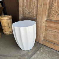 Outdoor Ribbed End Table