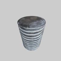 Indonesian Wood Side Table - Pair