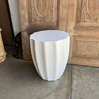 Outdoor Ribbed End Table