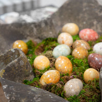 Antique Alabaster Eggs from Italy