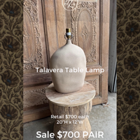 Talavera Table Lamp - Pair