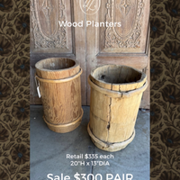 Wood Planter (S/2)