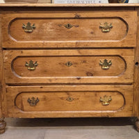 Rustic Antique Pine 3 Drawer Dresser