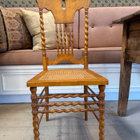French Barley Twist Cane Chair