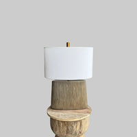 Tin Oval Table Lamp