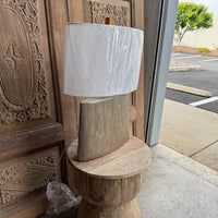 Tin Oval Table Lamp