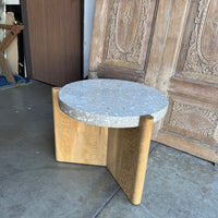 Concrete and Wood tables (S/2)