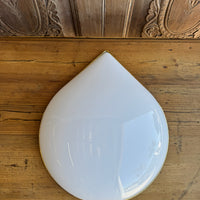 Tear Drop Milk Glass Sconce - Pair