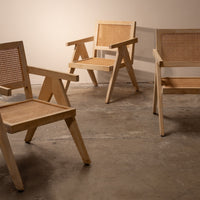 Vintage Modernist Cane Chair