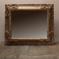 Grand Scale Carved Wood Mirror