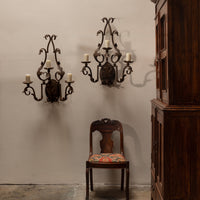 Spanish Revival Wrought Iron Sconces