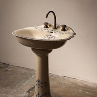 Floral Pedestal Sink