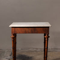Marble-Top Side Table