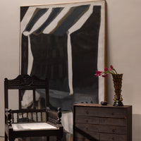 Black and Ivory Abstract