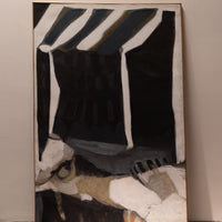 Black and Ivory Abstract