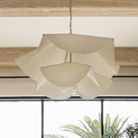 Custom 2-Tier Parasol Chandelier