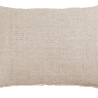 Logan Frayed Linen Striped Duvet Cover and Shams