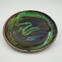 Hand Painted Vintage Mexican Patamban Plate