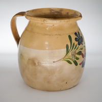 01. Hand Painted Antique Hungarian Pitcher