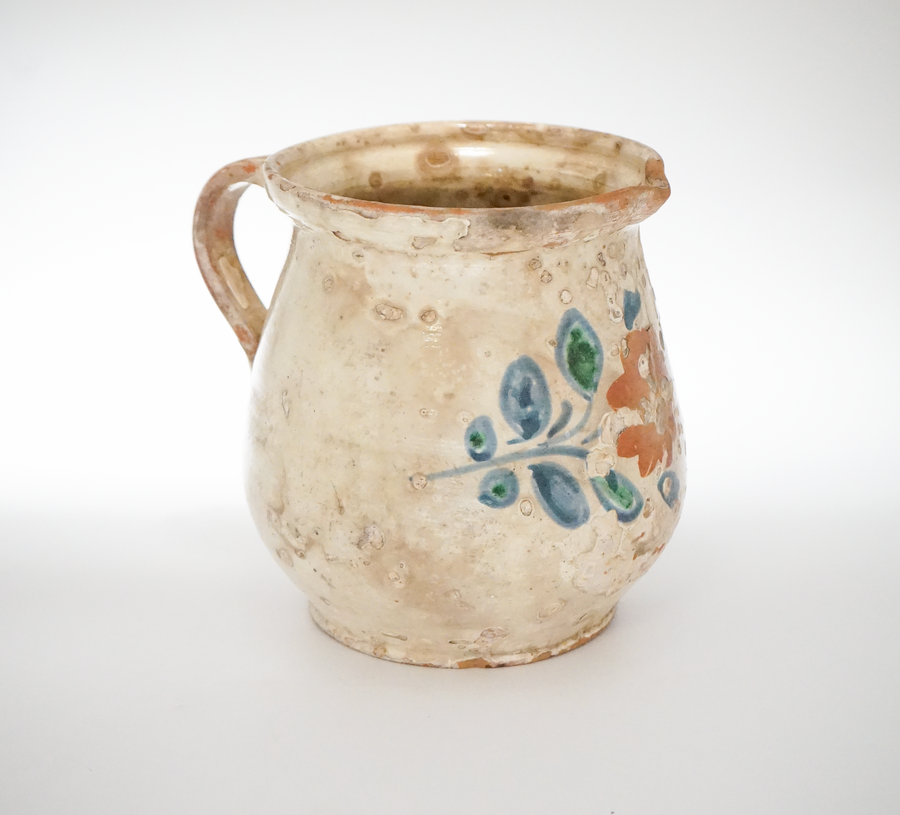 15. Hand Painted Antique Hungarian Pitcher