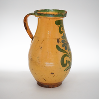28. Hand Painted Antique Hungarian Pitcher