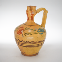 31. Hand Painted Antique Hungarian Pitcher