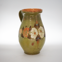 34. Hand Painted Antique Hungarian Pitcher