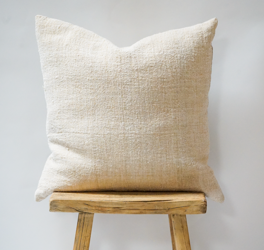 34. Textured Linen Throw Pillow