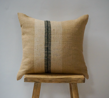 02. Handmade Textured Railroad Pillow
