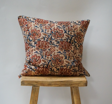 06. Handmade Vintage Floral Textile Pillow