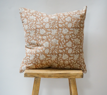 17. Handmade Floral Block Print Pillow