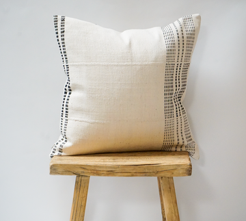 25. Handmade Stitched Textured Throw Pillow