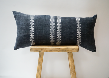 48. Handmade Textured Dyed Lumbar Pillow