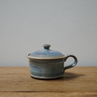 Hand Thrown Mini Crock - Indigo