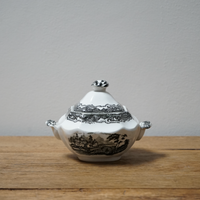 Antique Spanish Lidded Bowl