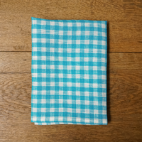 Checkered Linen Kitchen Cloth (Set of 2)