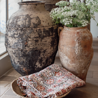 Kantha Quilt - Red Paisley